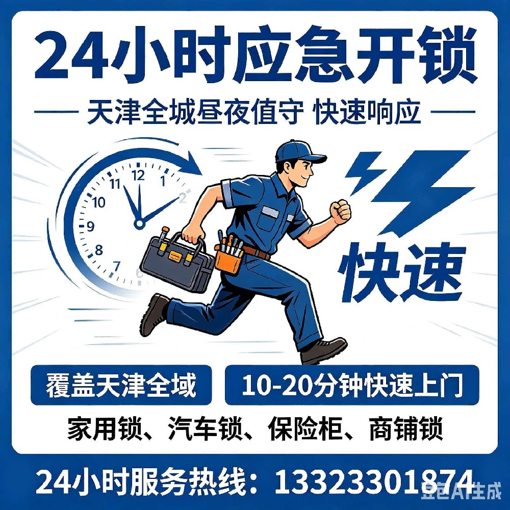 24小时应急开锁 天津全城昼夜值守 快速响应